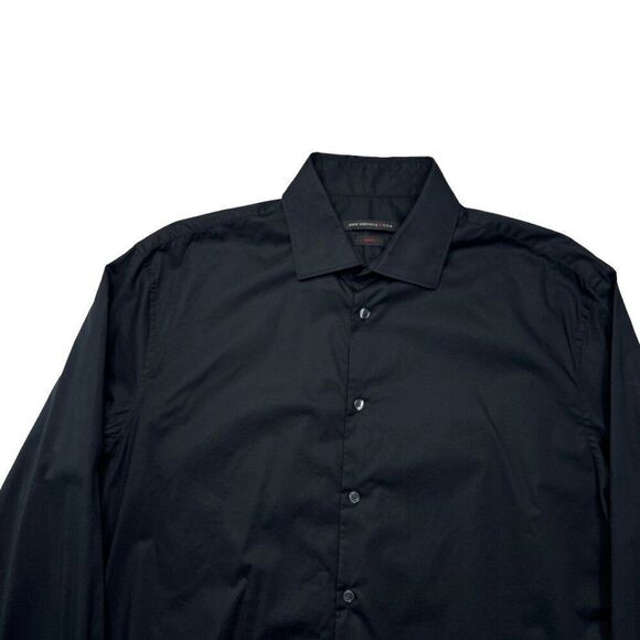 John Varvatos Men's Black Slim Fit Button Up Shirt - Picture 3 of 11